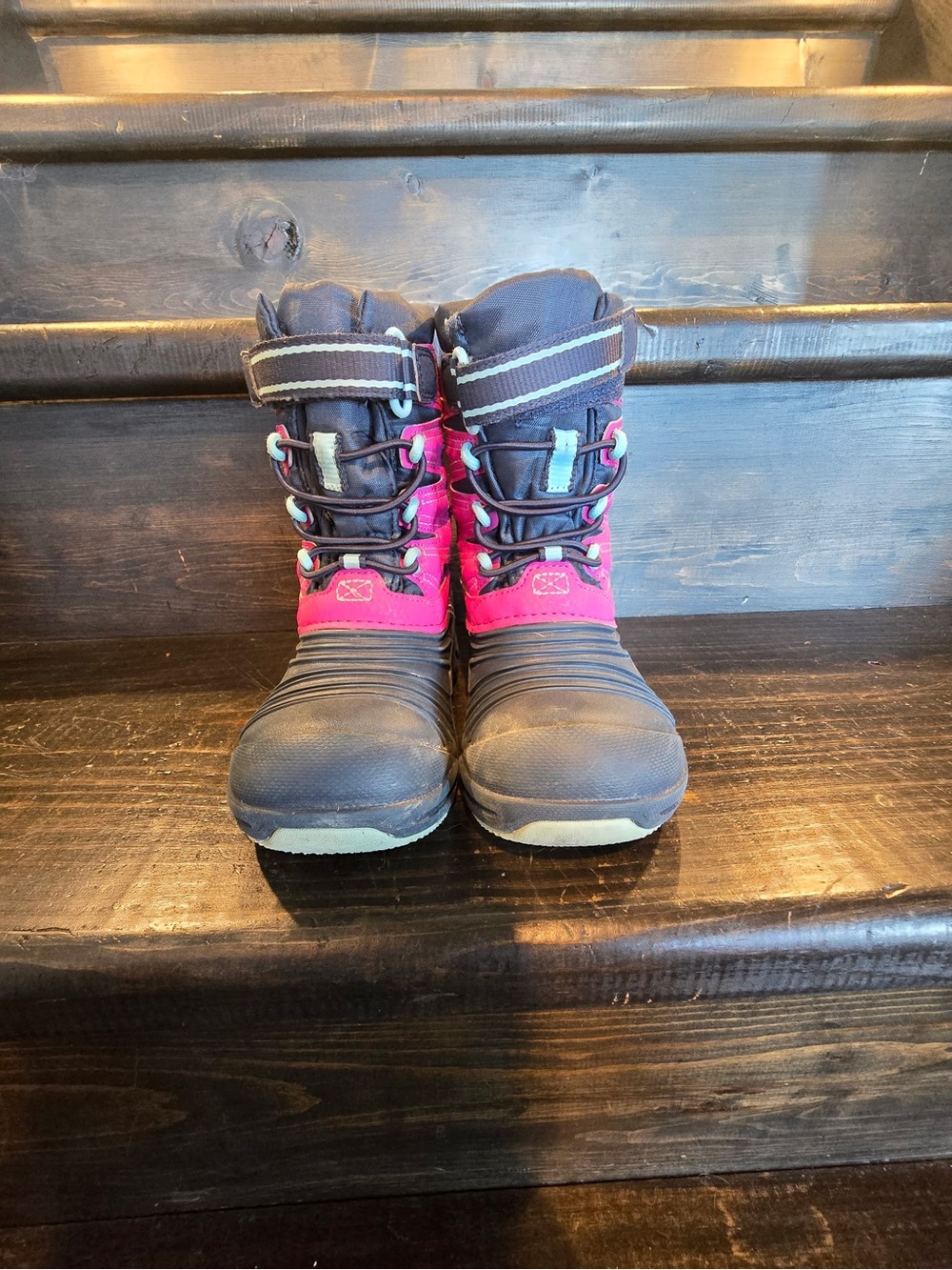 Merrell Kids Black and Pink Winter Boots